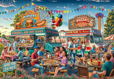 Bluebird Puzzle Food Trailer – 1000 Teile Puzzlespaß.