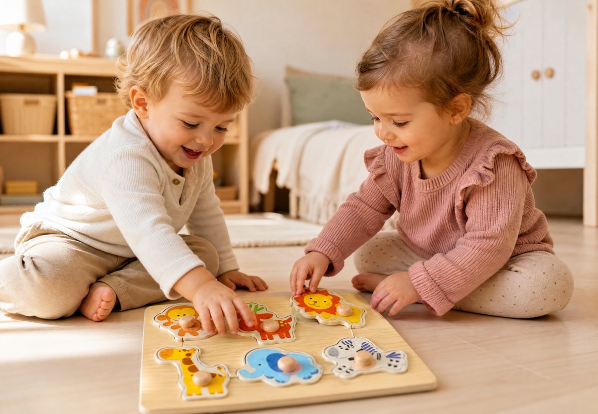 Amuuso Easy Grab Holzpuzzle – 8 Teile.