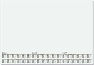 Kangaro-Schreibtischunterlage – Kalender 2025 2026 2027 – Größe 59,5 x 41 cm – 5 Stück – 30 Blatt zum Abreißen – k-0014p225