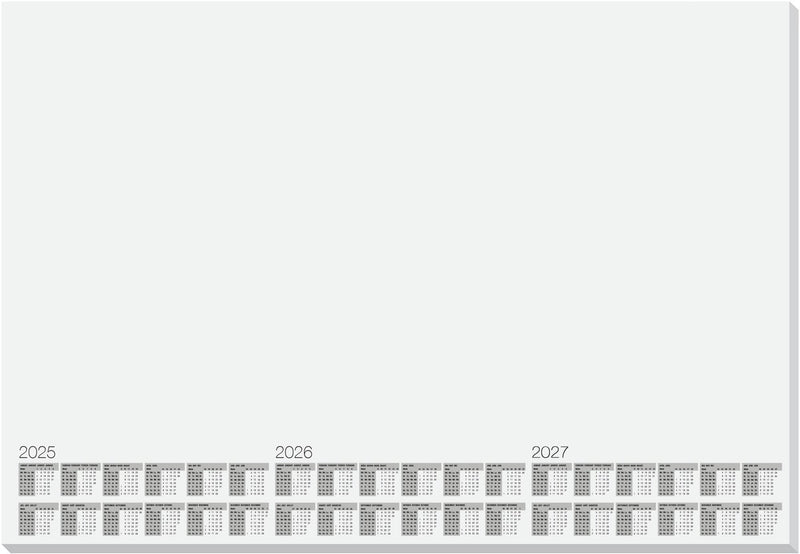 Kangaro-Schreibtischunterlage – Kalender 2025 2026 2027 – Größe 59,5 x 41 cm – 5 Stück – 30 Blatt zum Abreißen – k-0014p225