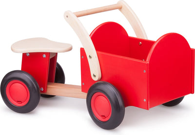 New Classic Toys® Lastenfahrrad aus Holz – Road Star – Rot – Sattelhöhe beträgt 24 Zentimeter
