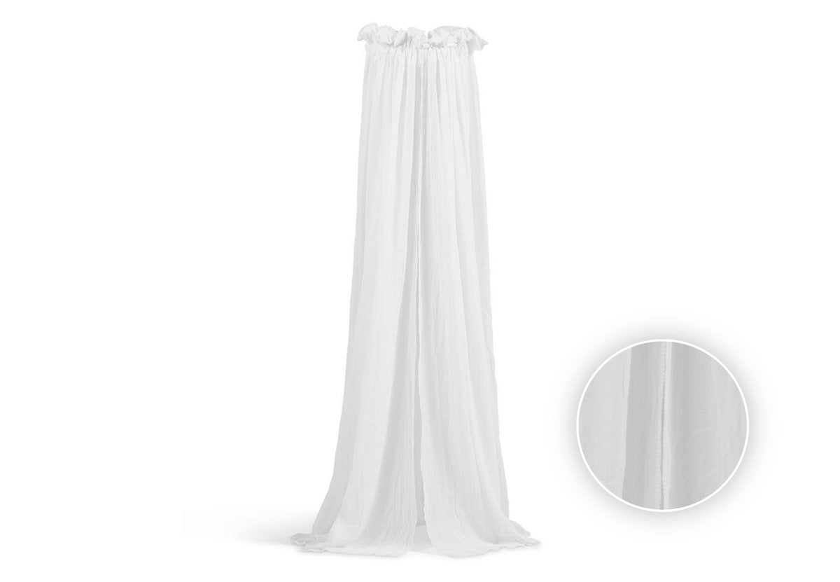 Jollein – Babyschleier Vintage (weiß) – Baumwolle – Polyester – Babyschleier, Betthimmel – 155 cm