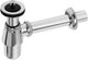 Plieger Steckbechersiphon mit Wandrohr 250mm 5 4 mit Rosette Chrom 209185