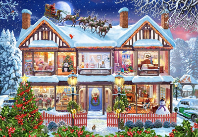 Bluebird-Puzzle Weihnachtspuzzle Weihnachtshaus – 1000-teiliges Puzzle.
