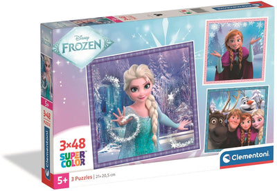 Clementoni – Puzzle – 3x48 Teile – Frozen-Thema – Puzzle für Kinder – ab 5 Jahren