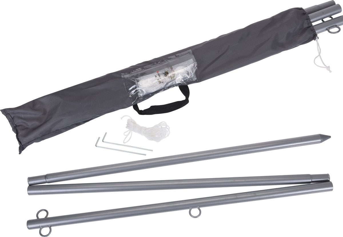 Sans-Marque-Pfosten für Schattentuch, 220 cm, Polypropylen, silberfarben