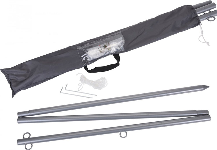 Sans-Marque-Pfosten für Schattentuch, 220 cm, Polypropylen, silberfarben