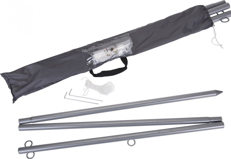 Sans-Marque-Pfosten für Schattentuch, 220 cm, Polypropylen, silberfarben
