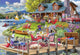 Bluebird-Puzzle, Seeblick, Hütte, Bergzeit, 1000 Teile.