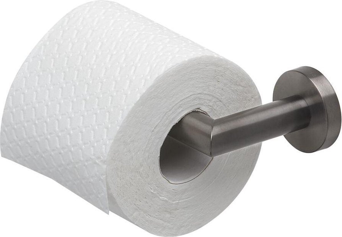 Geesa Nemox Toilettenpapierhalter Ersatzrollenhalter aus schwarzem Metall gebürstet