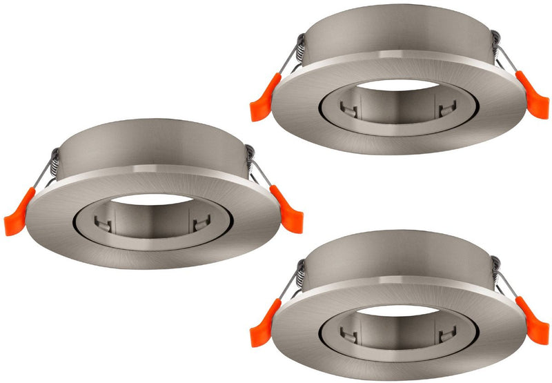 Eglo Barranco Einbaustrahler - gu10 - ø 9 cm - grau - 3er-Set - neigbar