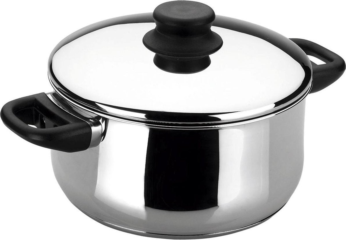 Lacor Garinox Kochtopf mit Deckel – ø 24 cm – 5 l