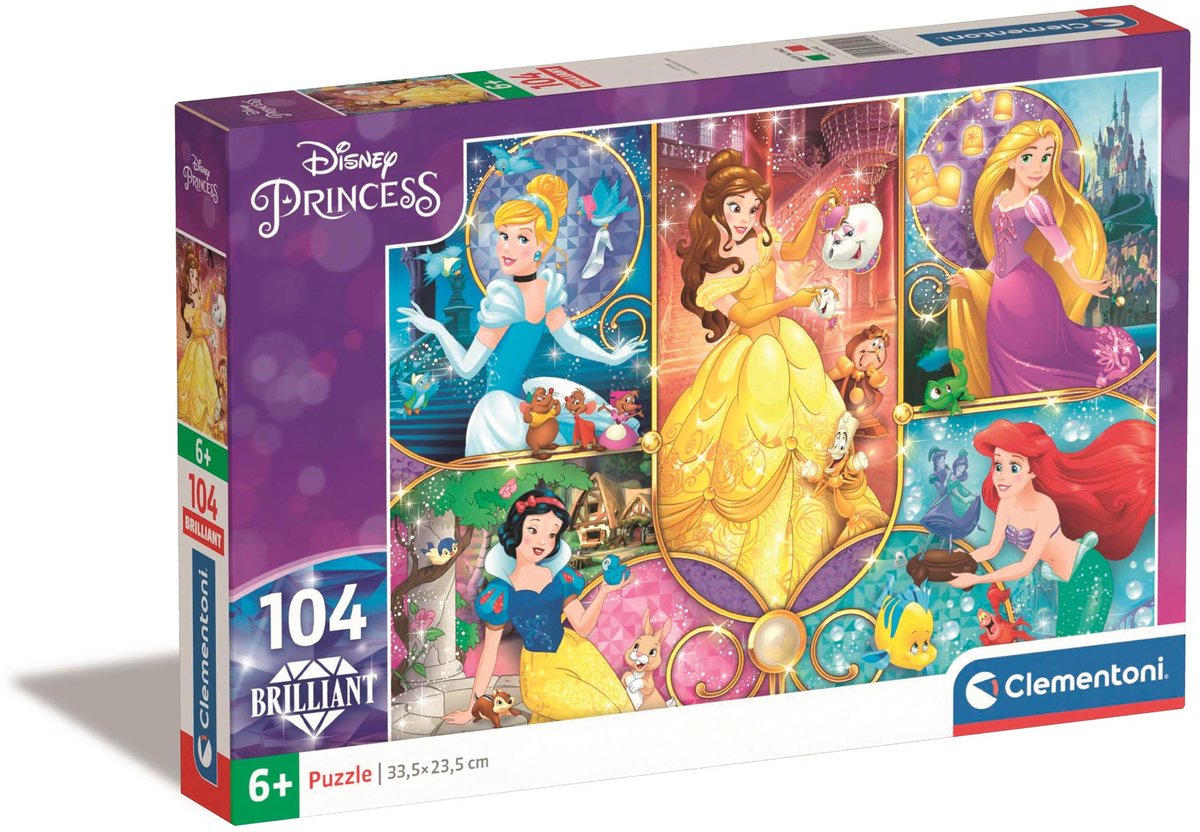 Clementoni Brilliant Puzzle Prinzessin, 104st.