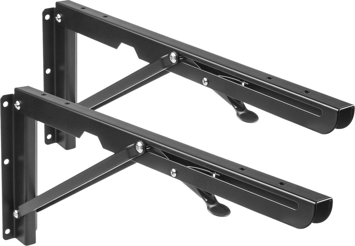 Maclean Halterungen Maclean MC-876 – klappbares Regalstützen-Set – 2 Stück – bis 50 kg Regalhalter