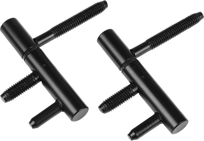 Starx - gebohrtes Scharnier (Scharnier) für Stahlrahmen -70 x 12 mm - schwarz - 1 Satz à 2 Stück