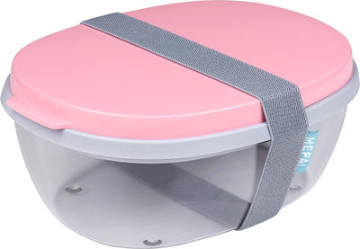 Mepal Ellipse Salatbox – mit Minibox – Nordic Pink