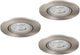 Eglo Barranco Einbaustrahler - Badezimmer - GU10 - ø 8,4 cm - Grau - 3er-Set