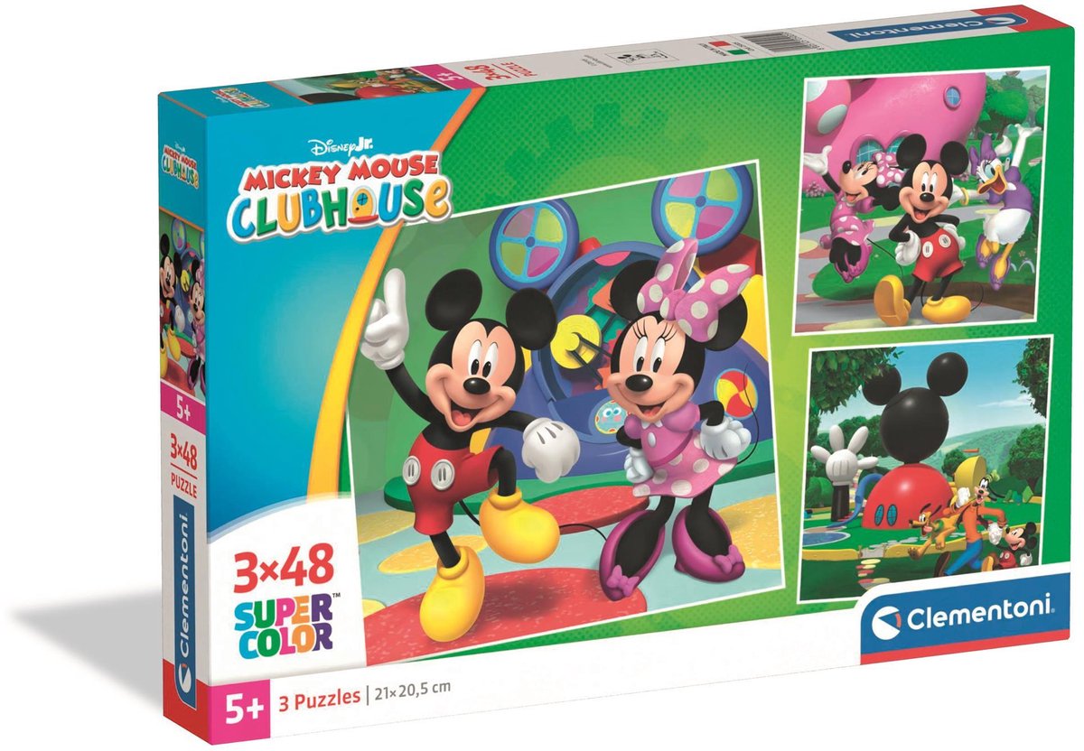 Clementoni Micky Maus Clubhaus (3 x 48 Teile)