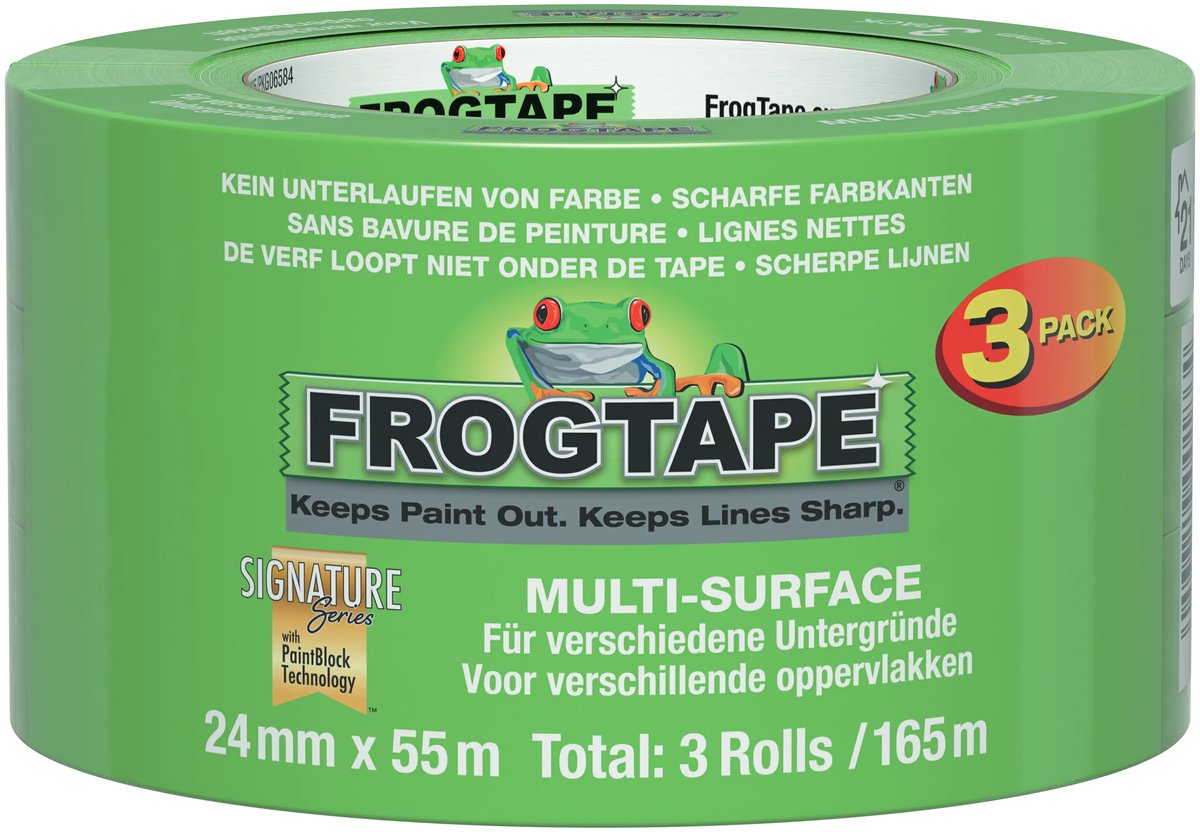Kip Frog Klebeband für mehrere Oberflächen, 24 mm – 3 Stück