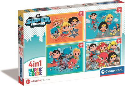 Clementoni Puzzle 4in1 DC Super Friends