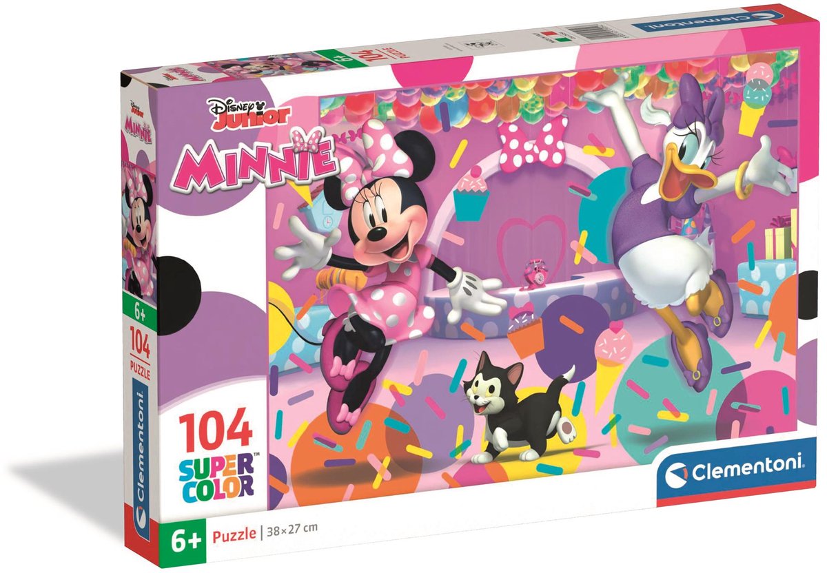 Clementoni – Puzzle – 104 Teile – Disney Minnie – Kinderpuzzle – ab 6 Jahren