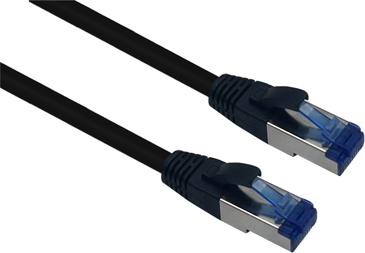 Helos Outdoor-Patchkabel S FTP Cat 6a schwarz 45,0 m