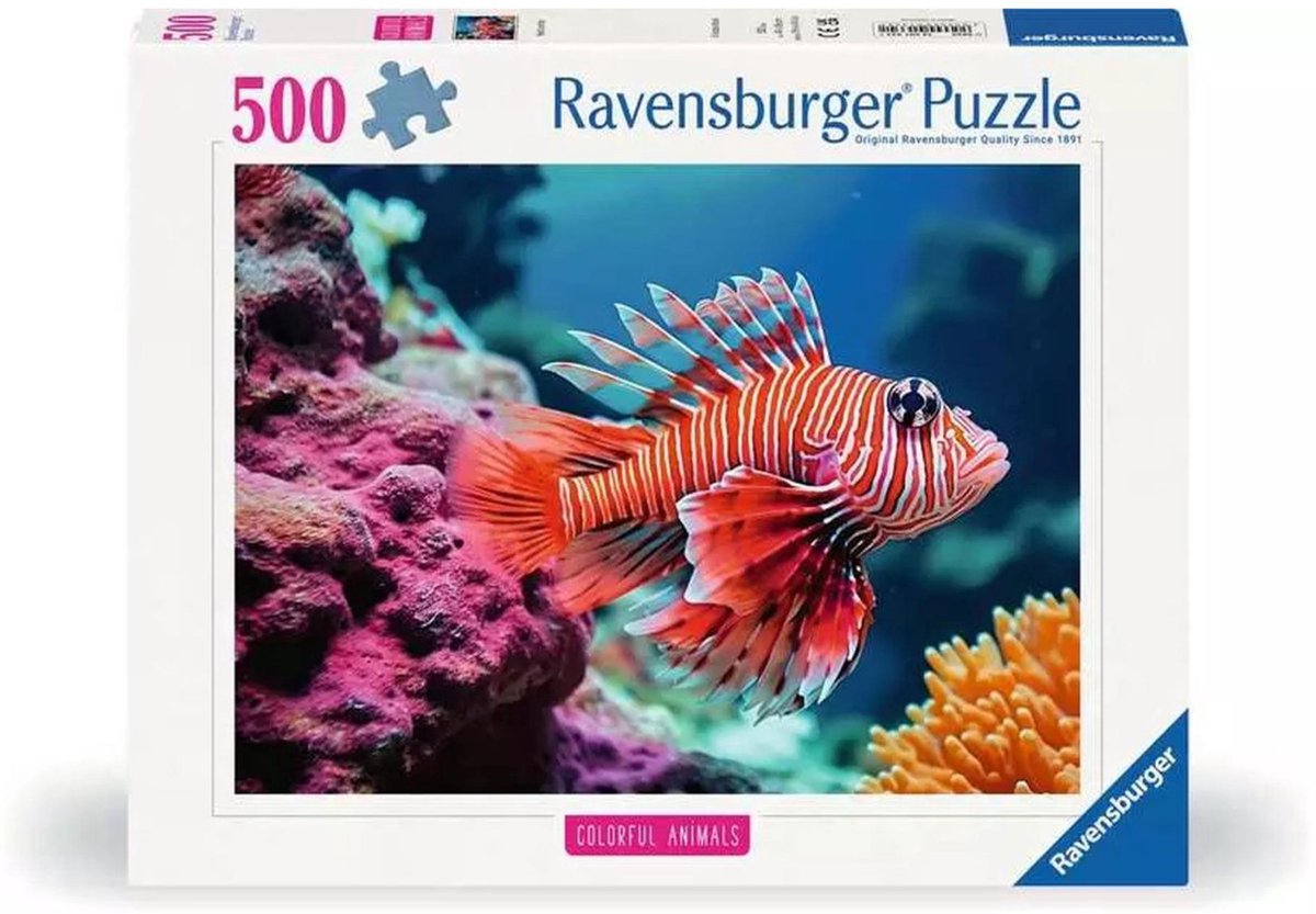 Ravensburger Jigsaw Puzzle Bunte Tiere Red Coral Devil, 500st.