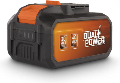 Powerplus Dual-Power-Akku powdp9040 – 2 x 20 V, 8,0 Ah, 4,0 Ah – Akku für 20-V-40-V-Geräte – LED-Betriebsanzeige – Akku-Plattform