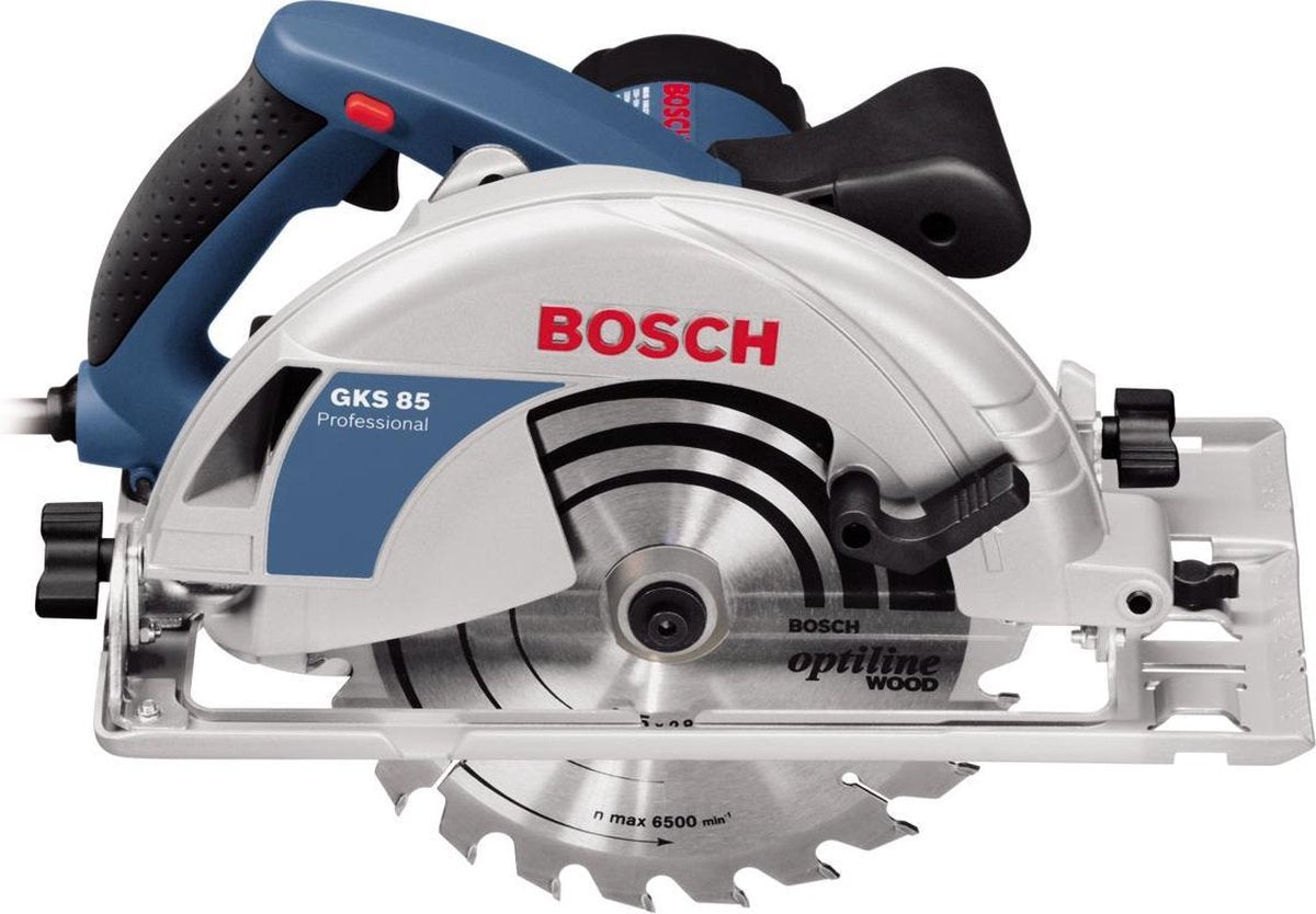 Bosch Kreissägemaschine GKS 85 g (Absaugadapter, HM-Sägeblatt 235 mm ø, Innensechskantschlüssel SW 5)