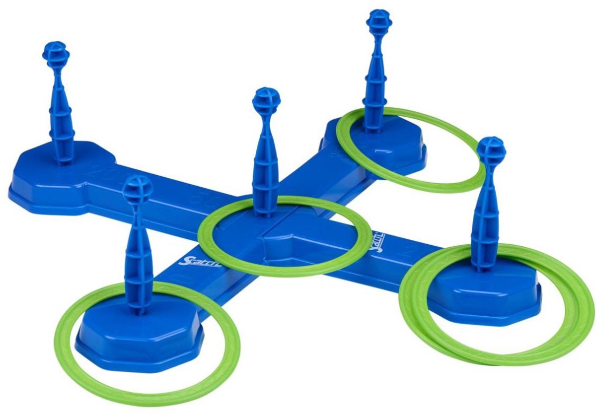 Scatch-Ring-Wurfspiel – Wurfspiel 7-teilig – Spielzeug für drinnen und draußen – Kunststoff