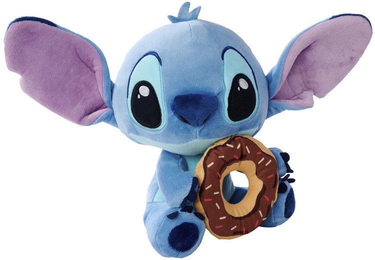 Simba Toys Plüsch – Disney Simba Lilo Stitch Kuscheltierfigur Stitch mit Donut 25 cm Kuscheltiere