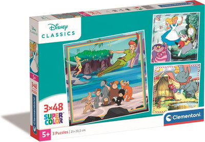 Disney Leg Puzzle Super Color Square Classics, 3x48st.