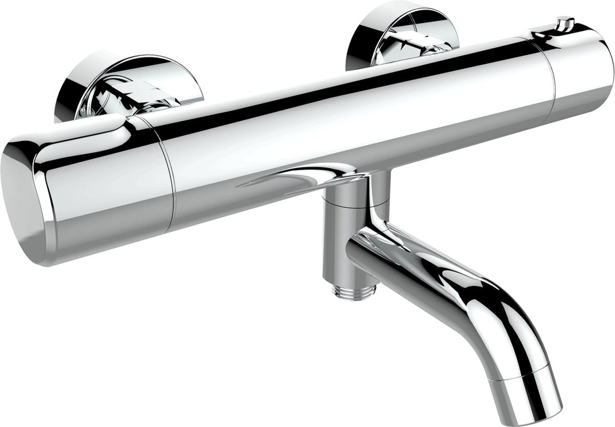 Plieger Voda – Badthermostat – schwenkbarer Auslauf – Mitte zu Mitte 15 cm – Chrom