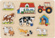 Goki Holz Noppen Puzzle Farm, 9st.
