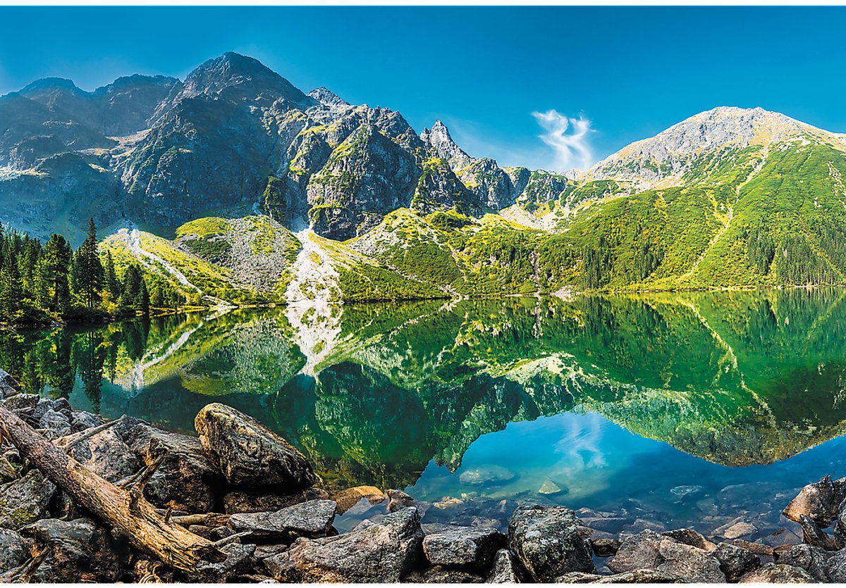 Trefl Puzzle Morskie Oko Tatra-See Polen 1500 Teile Premium-Karton.