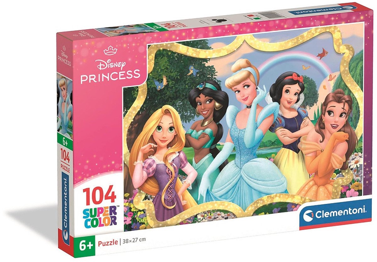 Clementoni - Puzzle - 104 Teile - Disney Princess - Kinderpuzzle - ab 6 Jahren