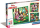 Clementoni Jigsaw Puzzle Super Color Square Mickey und Freunde, 3x48st.