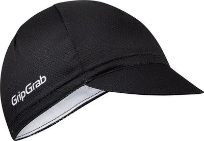 Gripgrab – leichte Sommer-Radkappe, Mesh-Radkappe, Retro-Radkappe, UV-Schutz, Helmkappe – Schwarz – Unisex – Größe S M (54–59 cm)