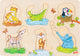 Goki Holzhintergrund-Studenpuzzle Mutter und Baby, 6-tlg.