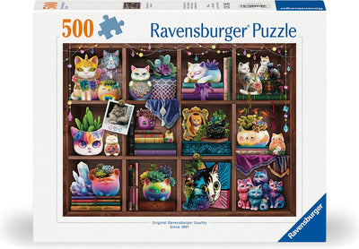 Ravensburger Jigsaw Puzzle Cubby Cats and Succulents, 500st.