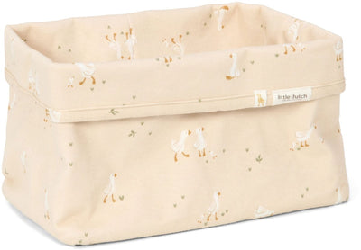 Little Dutch Wickelkorb groß – weiß – Newborn Naturals – kleine Gans