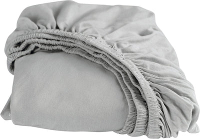 Cinderella-Spannbettlaken - geeignet für Boxspringbetten - Jersey - 80 90x220 oder 100x200 cm - bis 25 cm - hellgrau