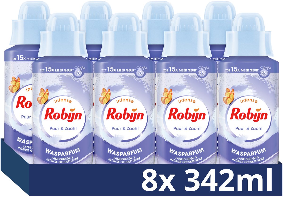 Ruby – intensives Waschparfüm – rein weich – 8 Flaschen x 342 ml – Vorteilspack