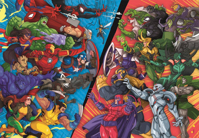 Clementoni – Kinderpuzzle – 104 Teile – Marvel Heroes vs Villains – Puzzle ab 6 Jahren
