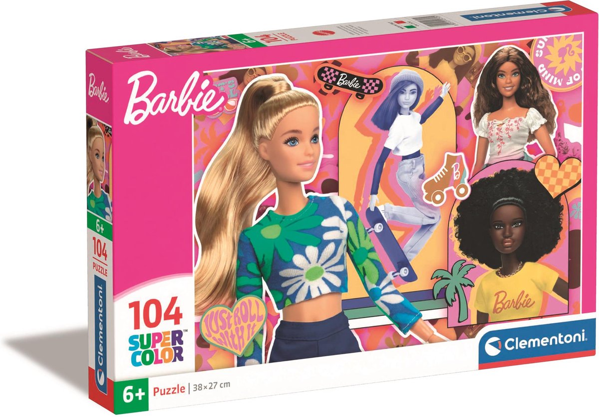 Clementoni - Puzzle - 104 Teile - Barbie - Kinderpuzzle - ab 6 Jahren