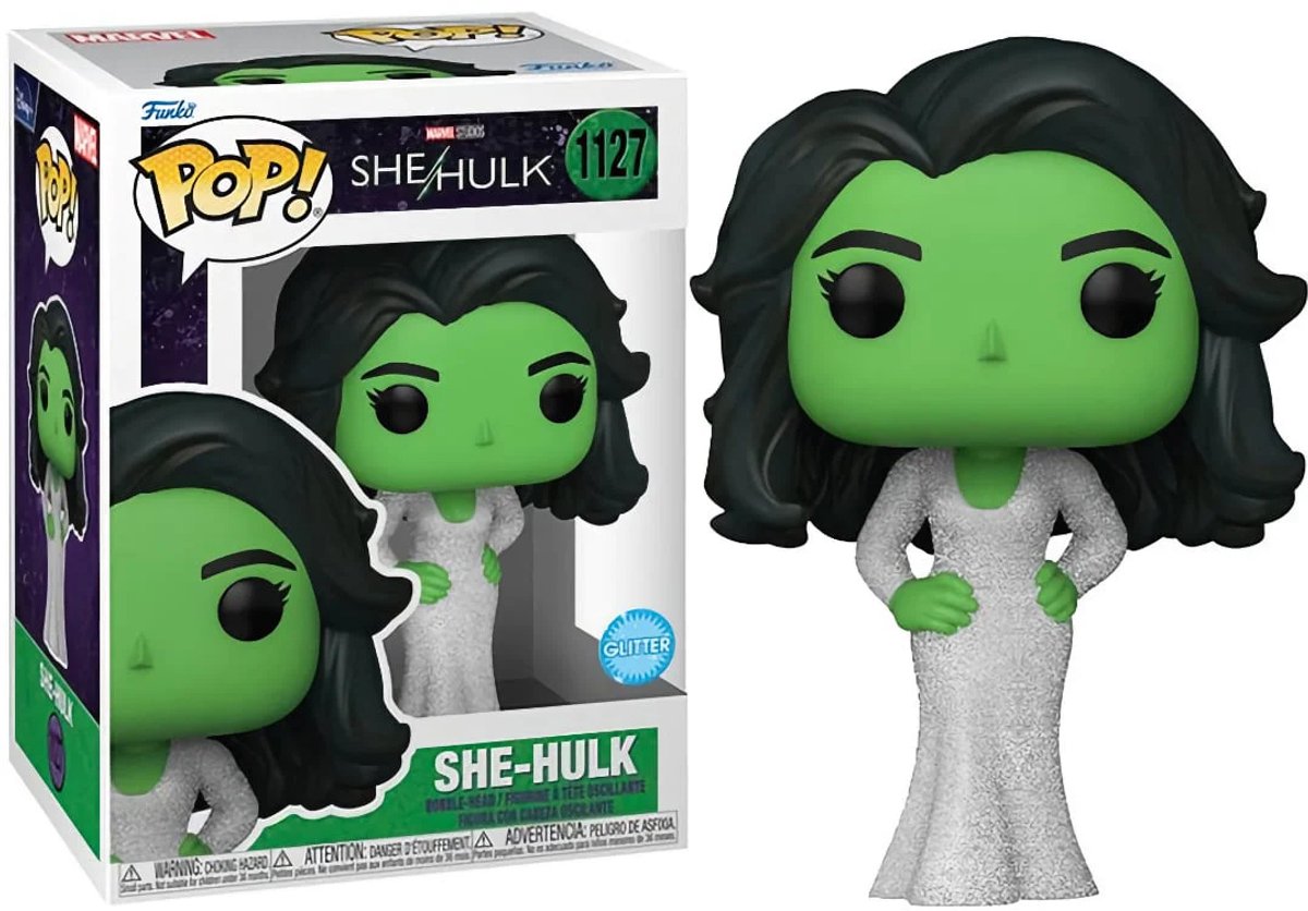 Funko-Pop! Marvel: She-Hulk – She Hulk Gala #1127 Glitzer-Edition