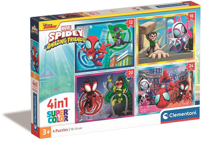 Clementoni Legpuzzel 4in1 Spidey und seine erstaunlichen Freunde