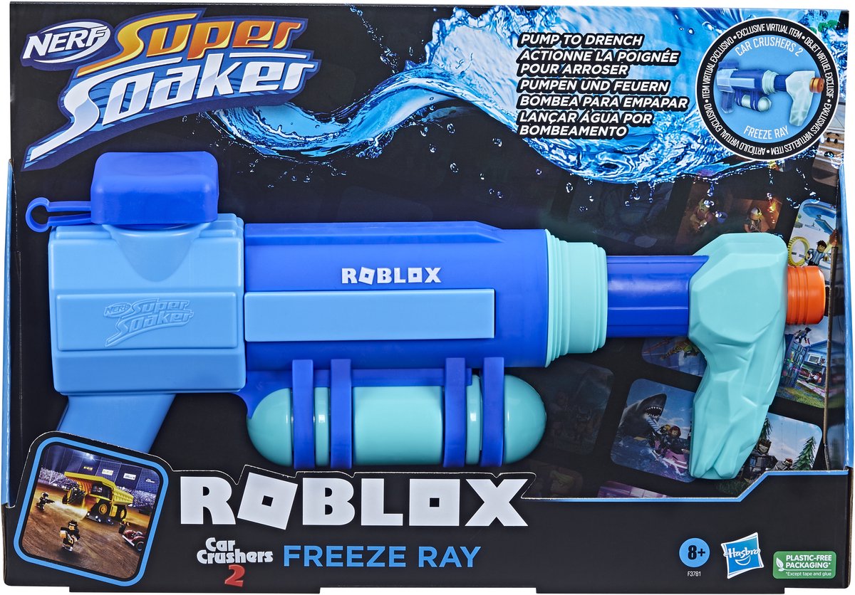 Nerf Super Soaker Roblox Car Crushers 2: Freeze Ray Water Blaster