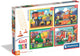 Clementoni - Kinderpuzzle 4 in 1 - Fleißig bei der Arbeit - 12, 16, 20 und 24 Teile - Puzzle ab 3 Jahren