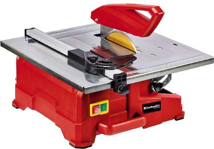 Einhell Elektro-Fliesenschneidemaschine TC-TC 800 - 800 W - ø180 mm - Edelstahltisch mit Winkelskala - inkl. Diamantscheibe